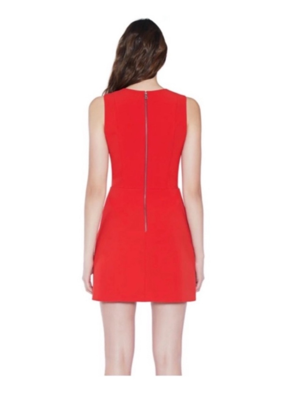 ALICE + OLIVIA Red Sleeveless Lennon Mini Dress - Picture 2 of 8